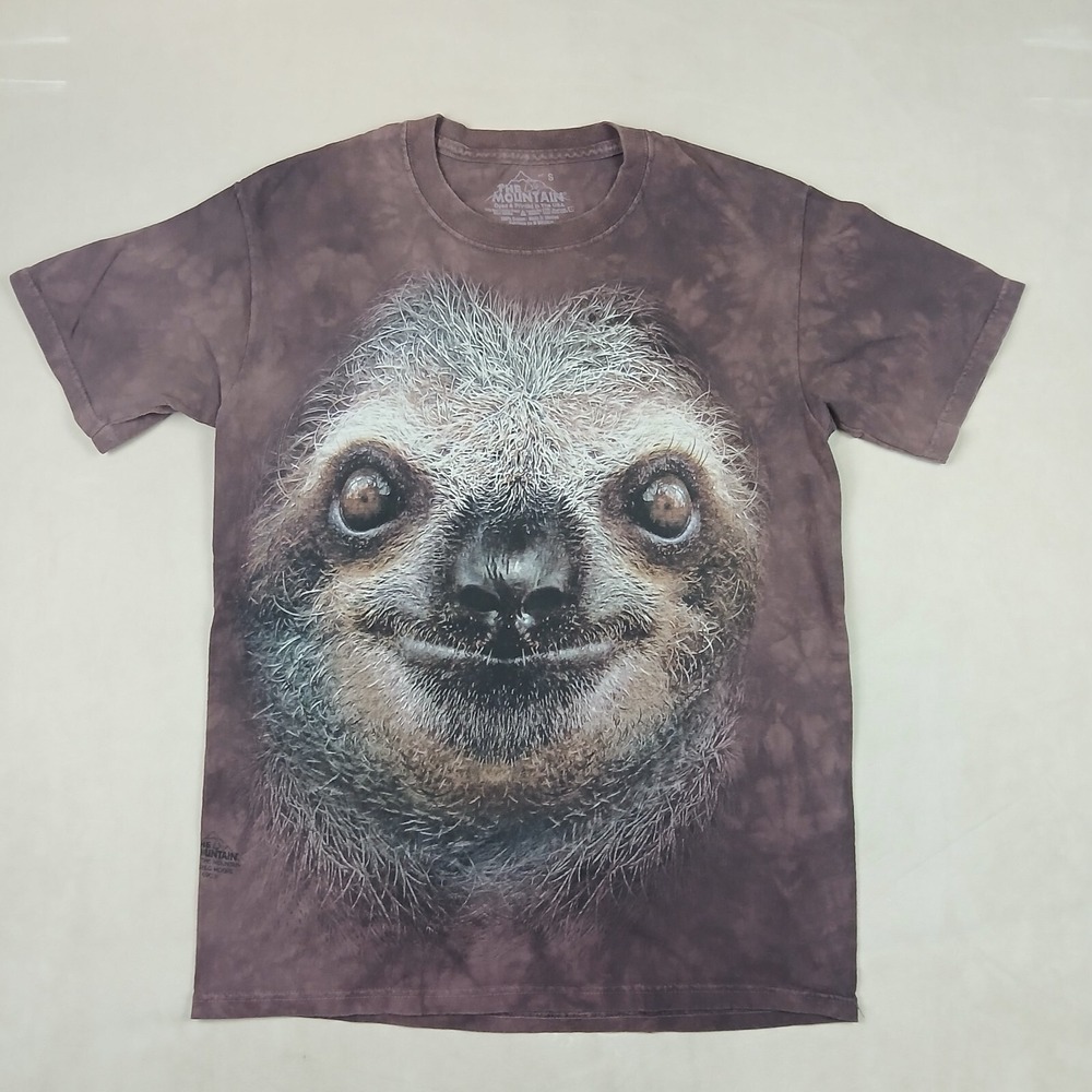 The Mountain Small Mens T‎ Shirt Sloth Face 2013 Greg Moore 19x26